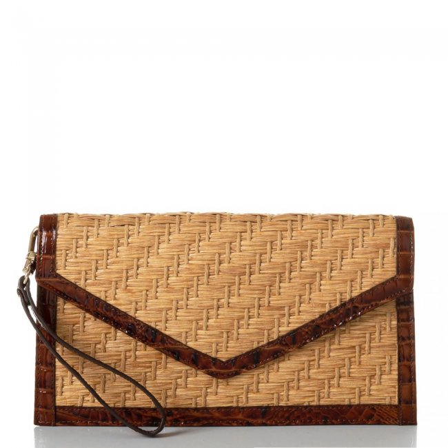 Brahmin Kaia Clutch Pecan Chatham ID:Brahmin-203460