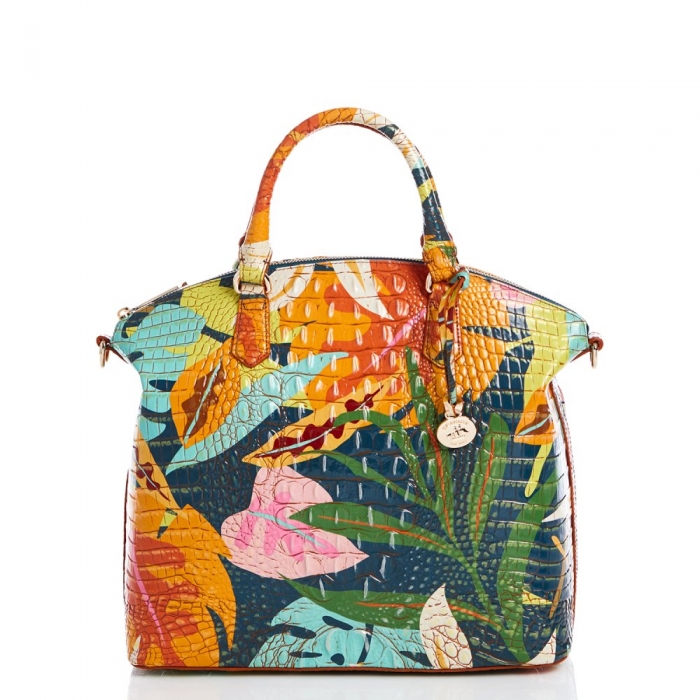 Brahmin Large Duxbury Satchel Retro Jungle Melbourne ID:Brahmin-203086