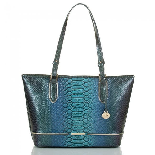 Brahmin Medium Asher Sapphire Ateague ID:Brahmin-202796