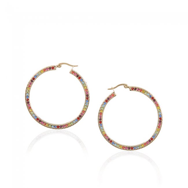 Brahmin Hoop Crystal Earring Multi Fairhaven ID:Brahmin-203888