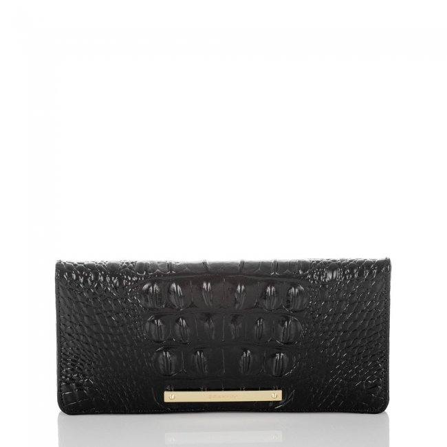 Brahmin Ady Black Leather Wallet | Black Melbourne ID:Brahmin-203615