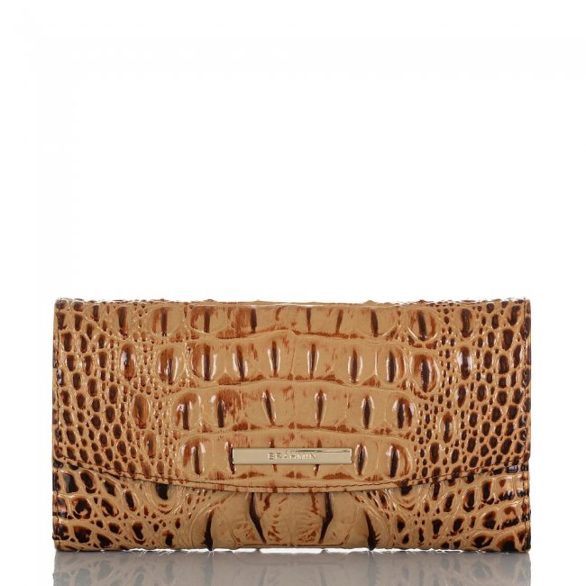 Brahmin Modern Checkbook Wallet Toasted Melbourne ID:Brahmin-203817