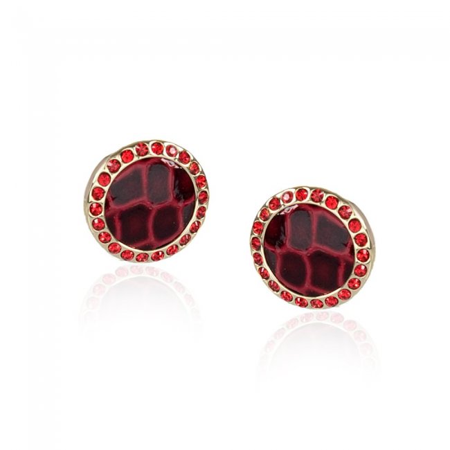 Brahmin Round Crystal Earrings Rose Fairhaven ID:Brahmin-203895