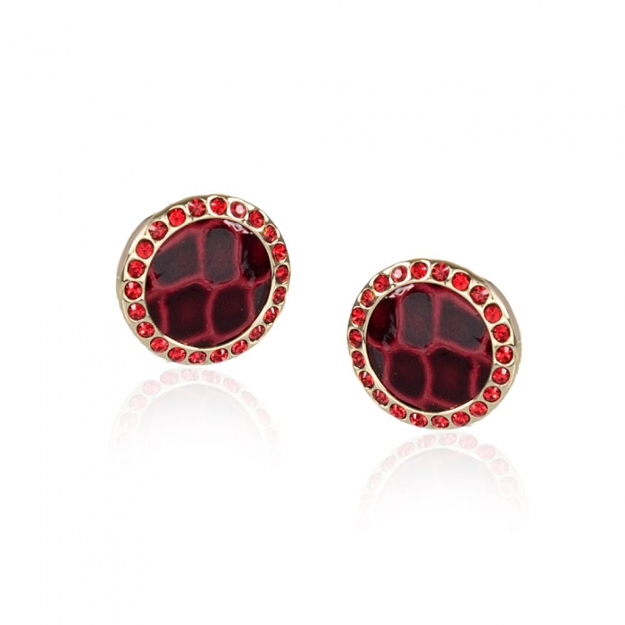 Brahmin Round Crystal Earrings Rose Fairhaven ID:Brahmin-203895