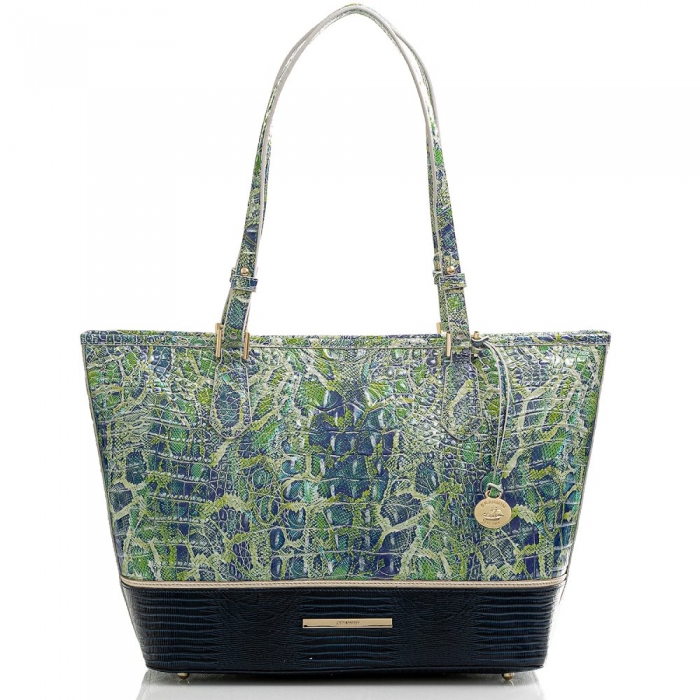 Brahmin Medium Asher Green Viper Mackay ID:Brahmin-202743