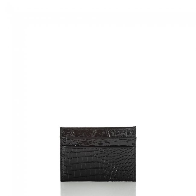 Brahmin Charlie Leather Card Case Wallet | Black Melbourne ID:Brahmin-202650