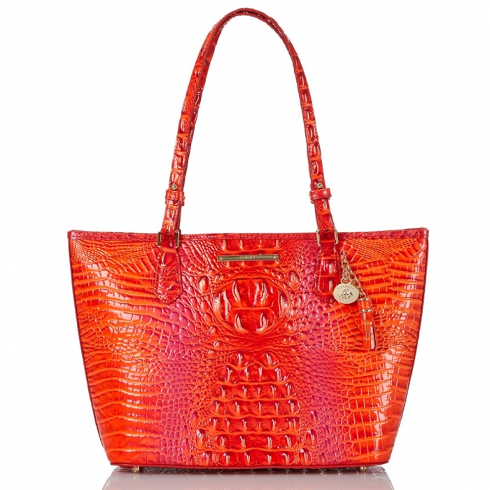 Brahmin Medium Asher Flame Melbourne ID:Brahmin-202740