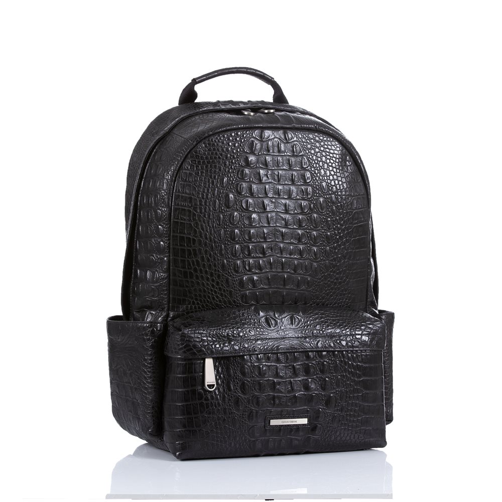 Brahmin Lucas Black Leather Backpack | Black Canyon ID:Brahmin-202663