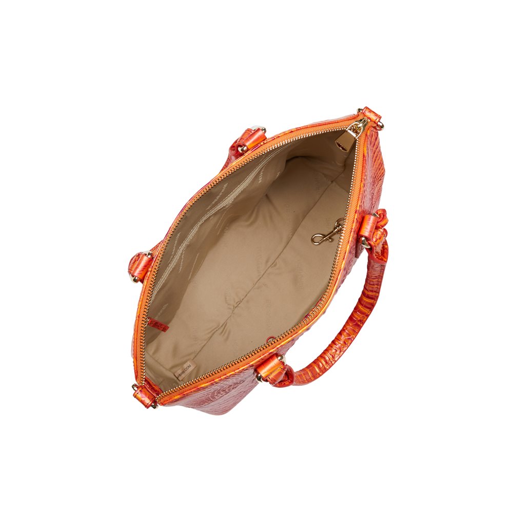 Brahmin Duxbury Satchel Dusty Orange Melbourne ID:Brahmin-203047