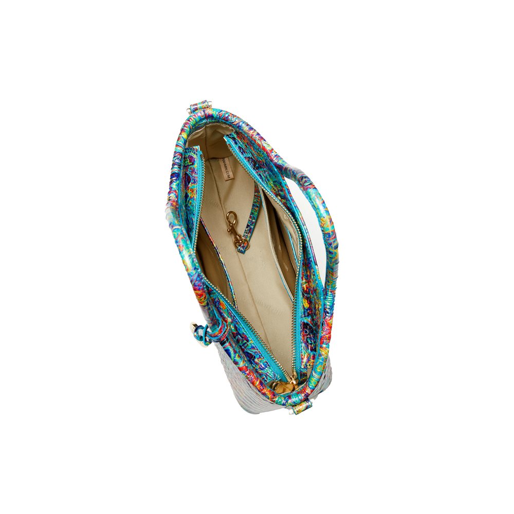 Brahmin Small Elaine Blue Ammolite Melbourne ID:Brahmin-203194