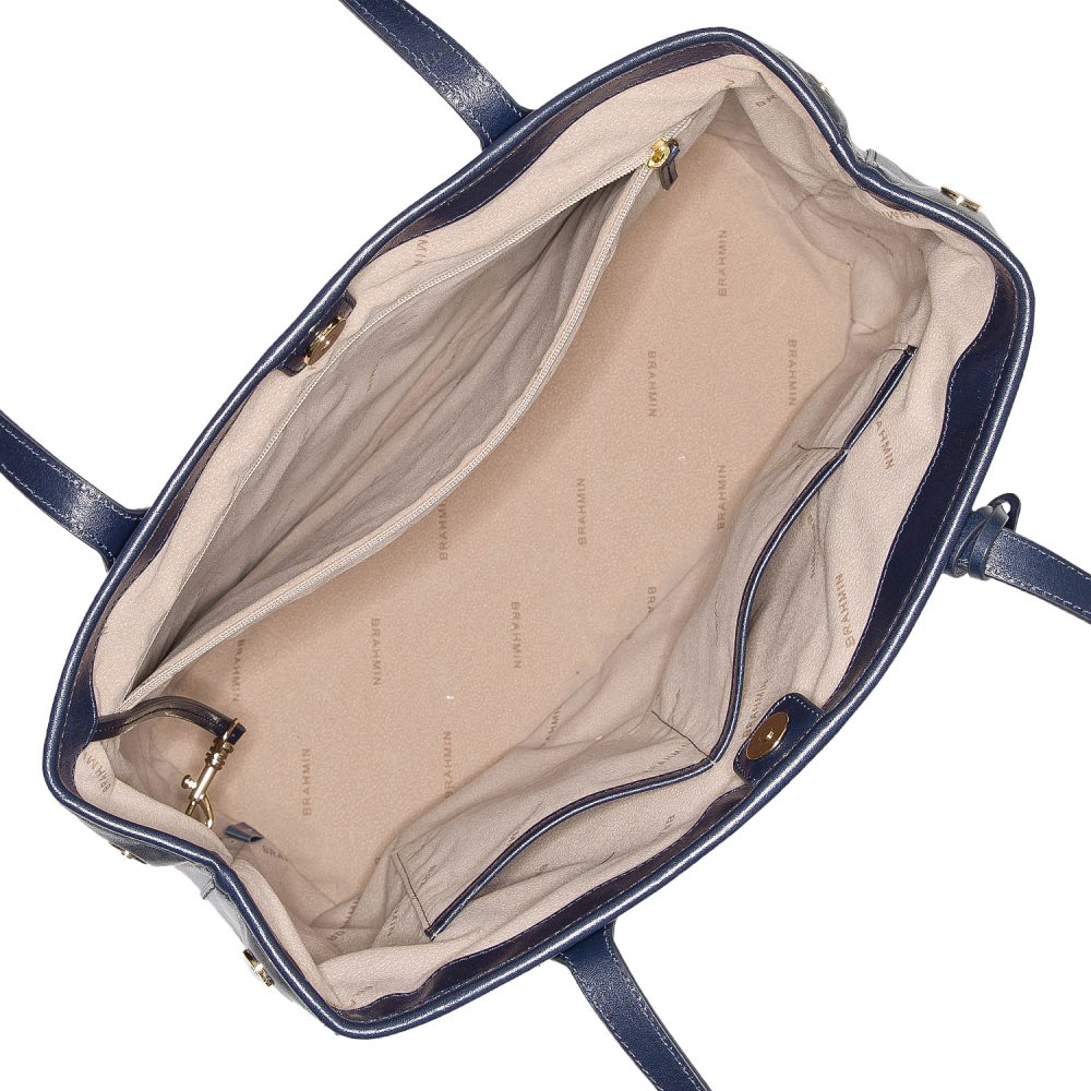 Brahmin Medium Julian Navy Topsail ID:Brahmin-202510