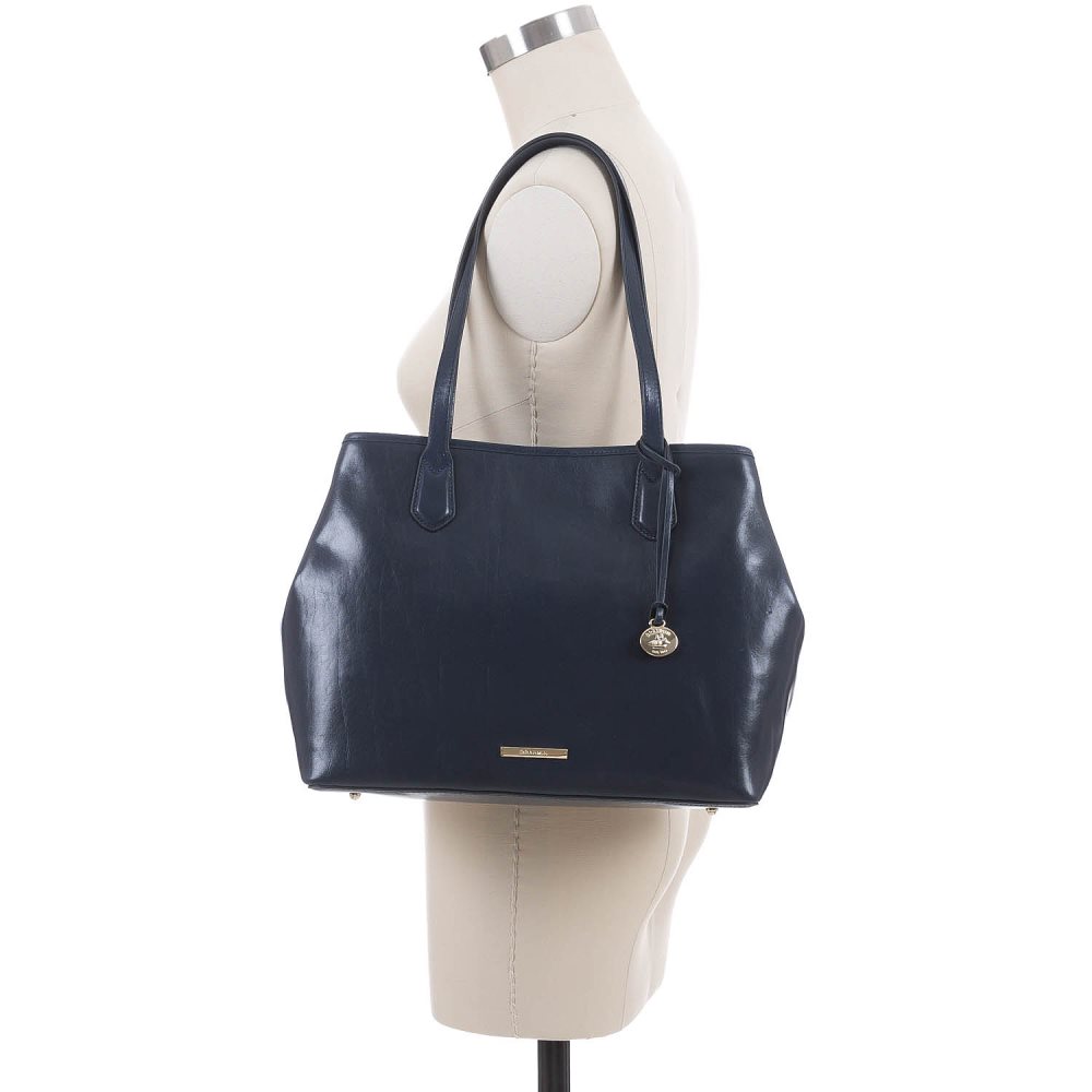 Brahmin Medium Julian Navy Topsail ID:Brahmin-202510