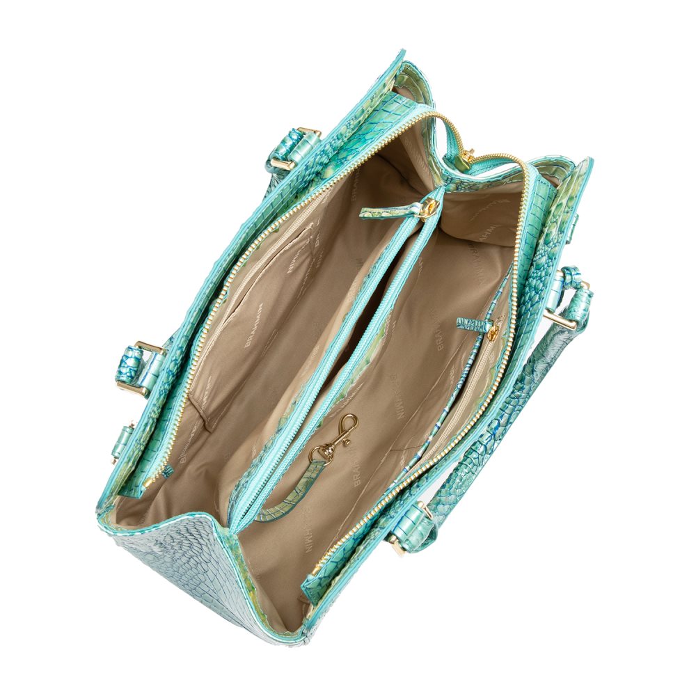 Brahmin Small Finley Seafoam Ombre Melbourne ID:Brahmin-203221