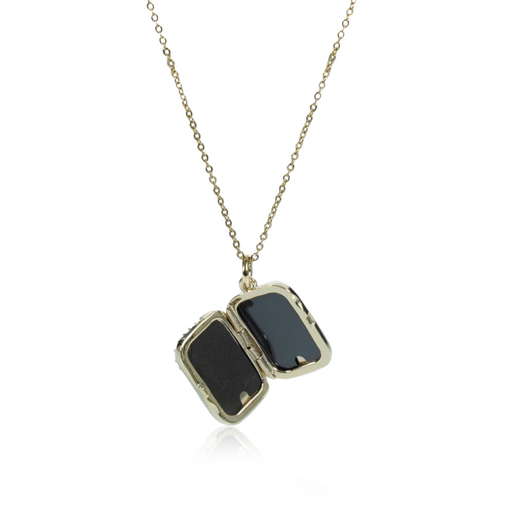 Brahmin Crystal Locket Necklace Rose Fairhaven ID:Brahmin-203890