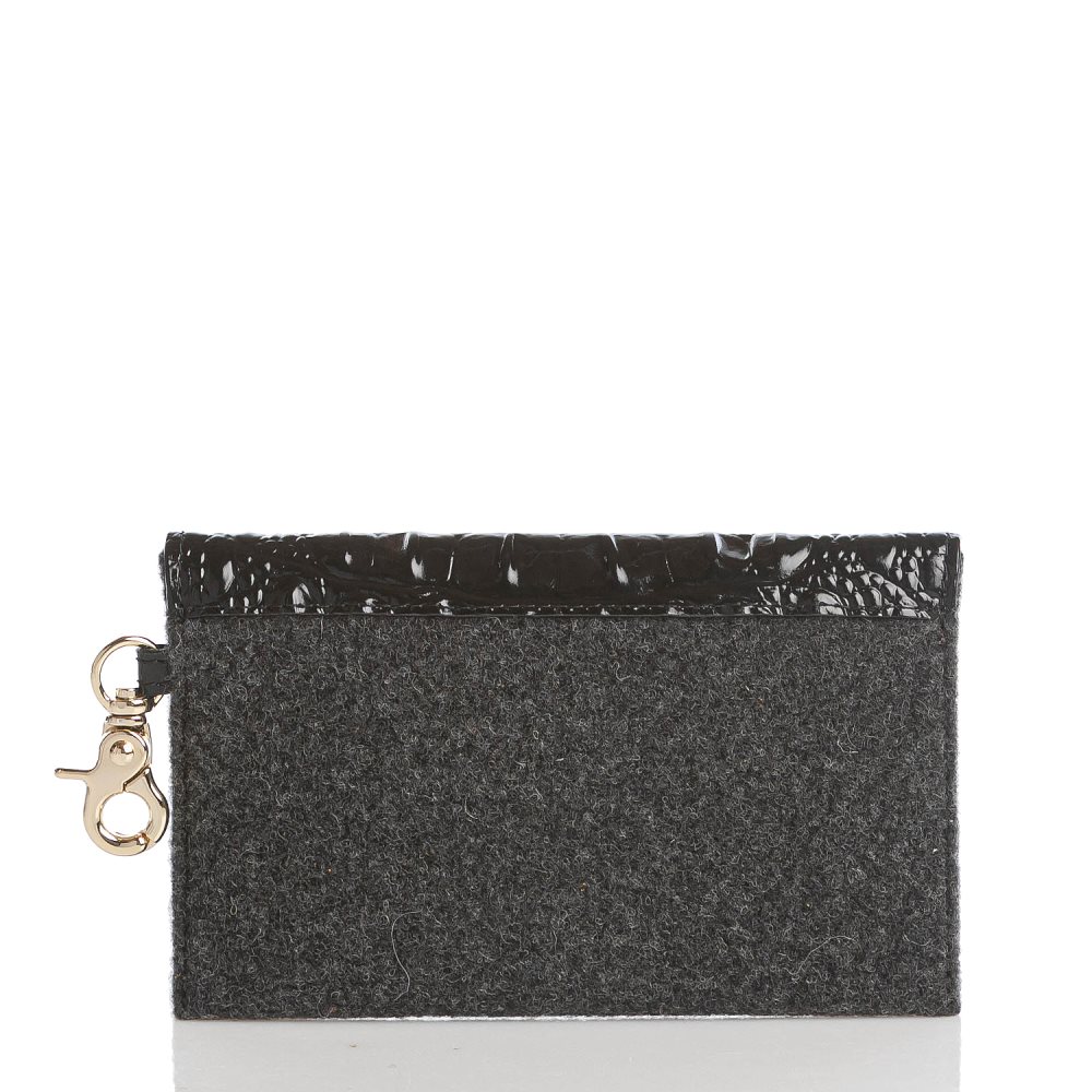 Brahmin Mini Envelope Case Charcoal Jamestown ID:Brahmin-203564