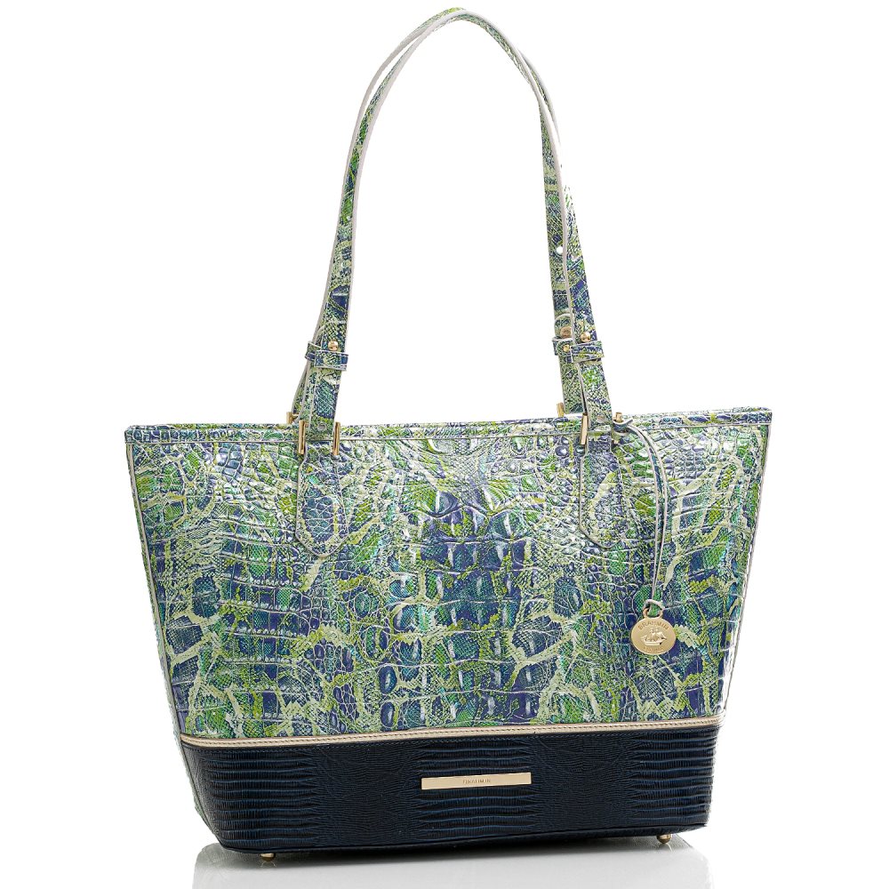 Brahmin Medium Asher Green Viper Mackay ID:Brahmin-202743