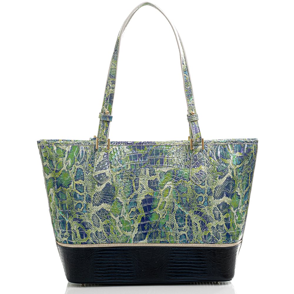 Brahmin Medium Asher Green Viper Mackay ID:Brahmin-202743