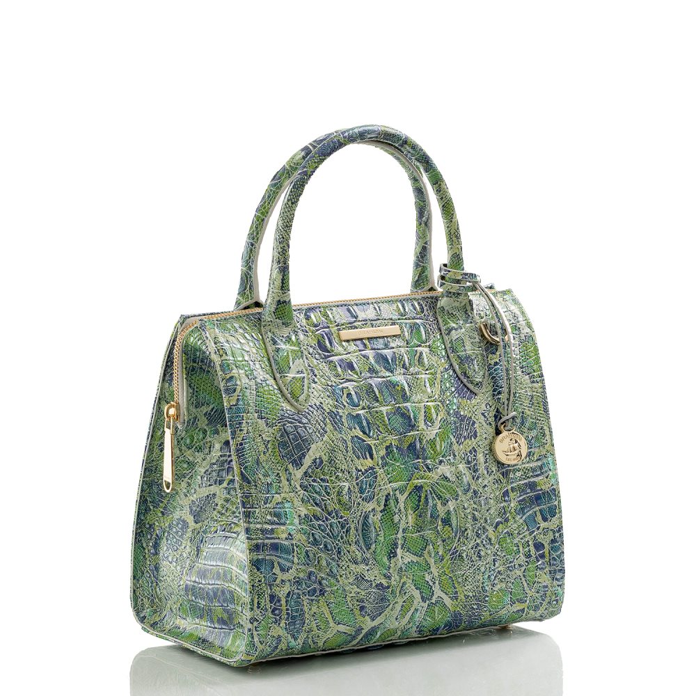 Brahmin Small Caroline Green Viper Melbourne ID:Brahmin-202975