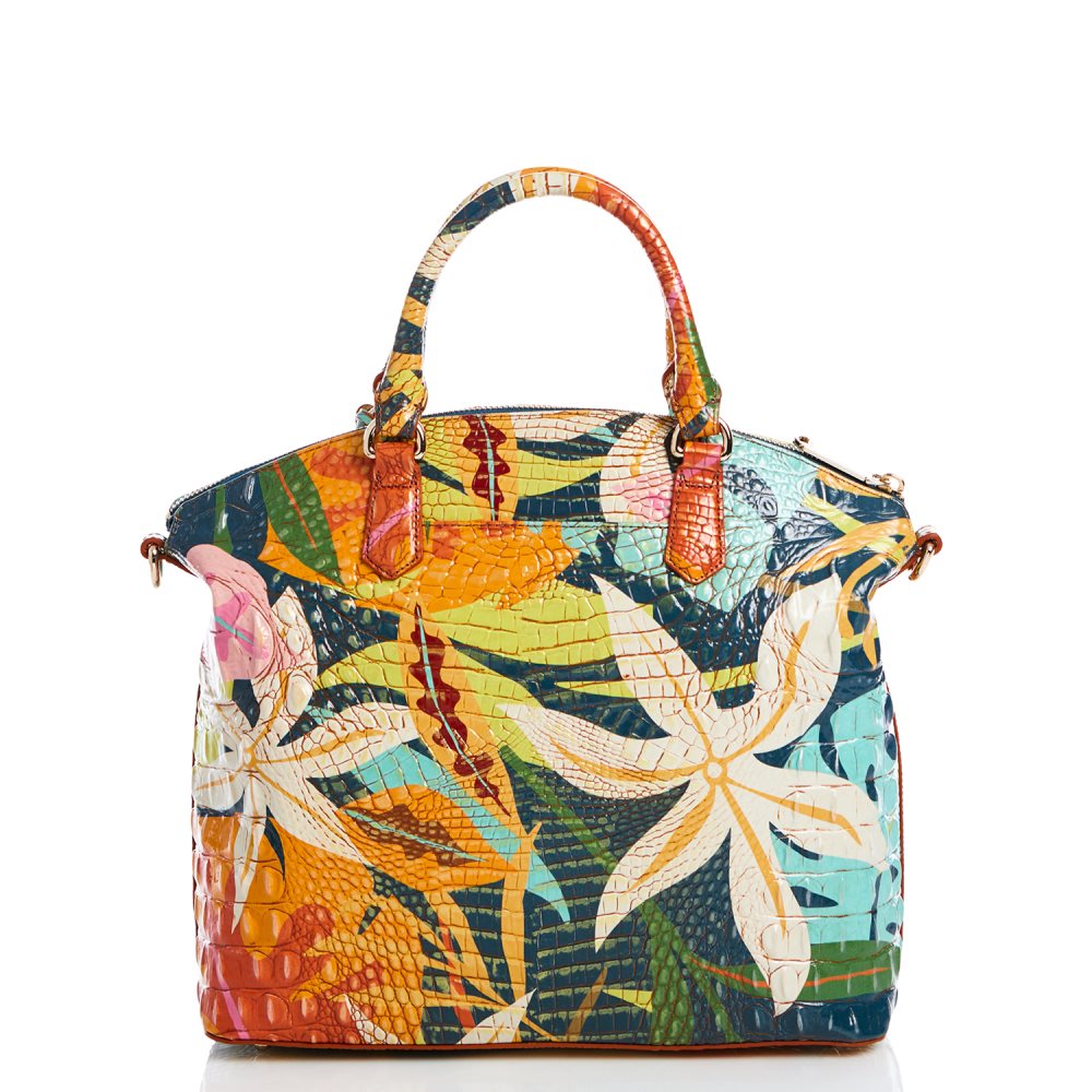 Brahmin Large Duxbury Satchel Retro Jungle Melbourne ID:Brahmin-203086