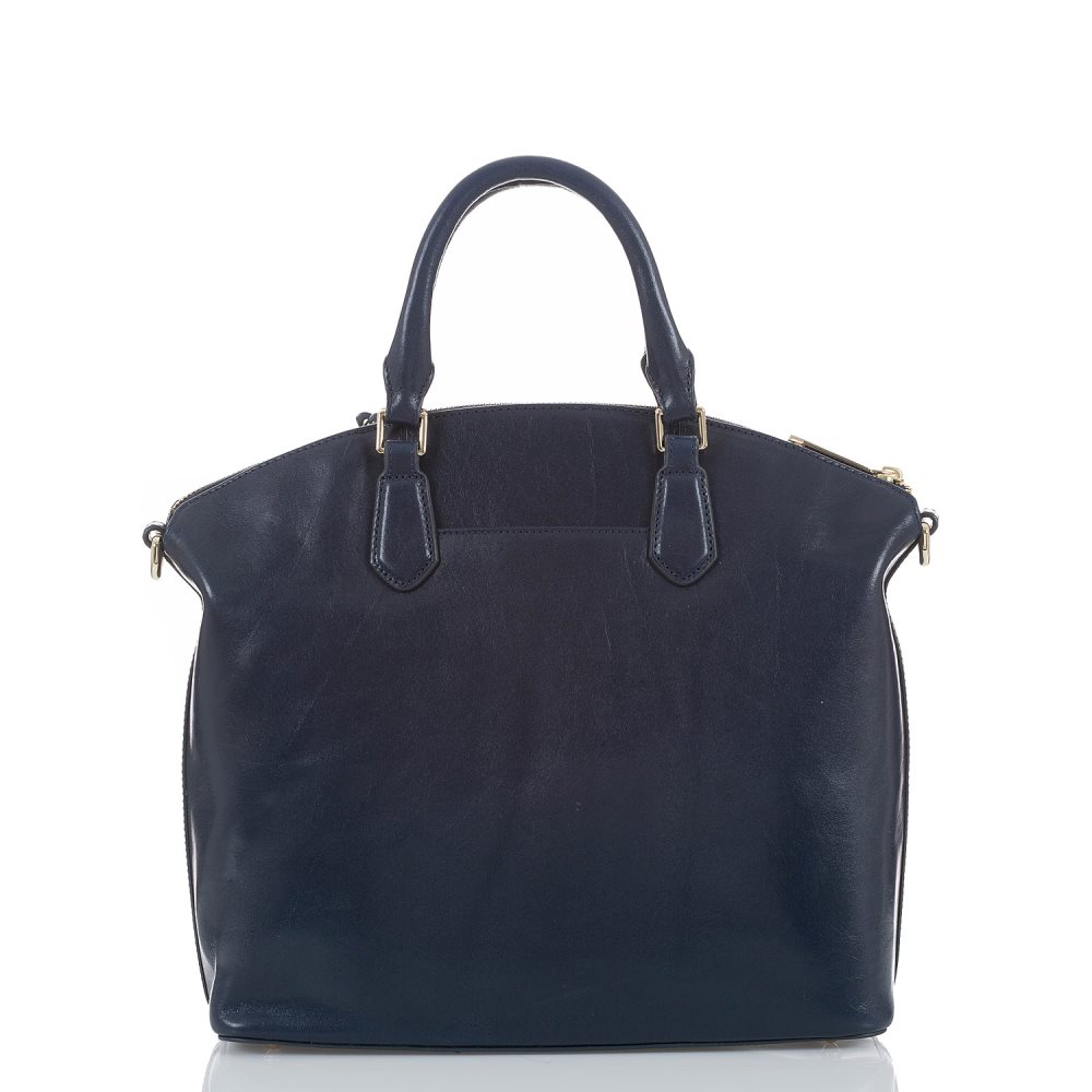 Brahmin Large Duxbury Satchel Navy Topsail ID:Brahmin-202547