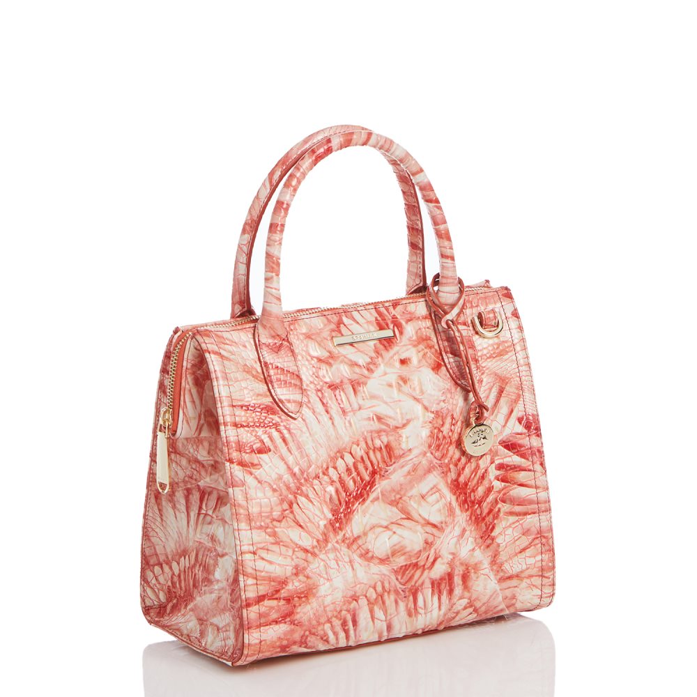 Brahmin Small Caroline Pink Flamingo Melbourne ID:Brahmin-203178