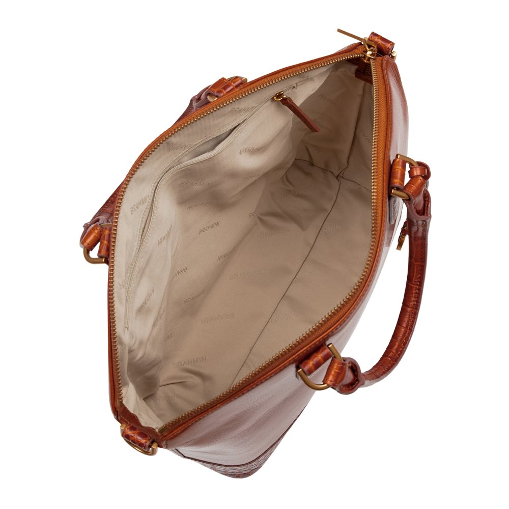 Brahmin Large Duxbury Satchel Butterscotch Laurence ID:Brahmin-202538
