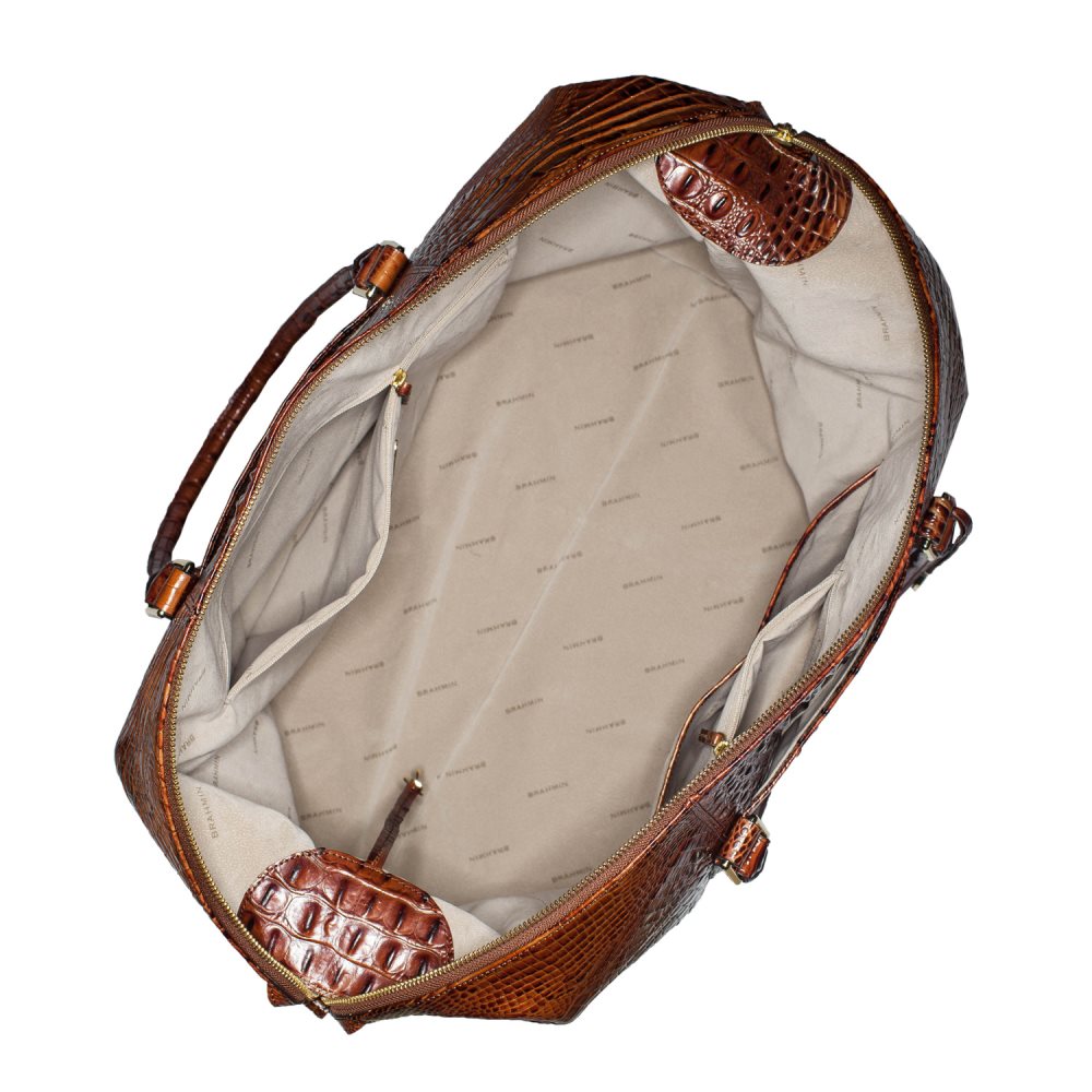 Brahmin Duxbury Weekender | Brown Leather Weekend Bag ID:Brahmin-202678