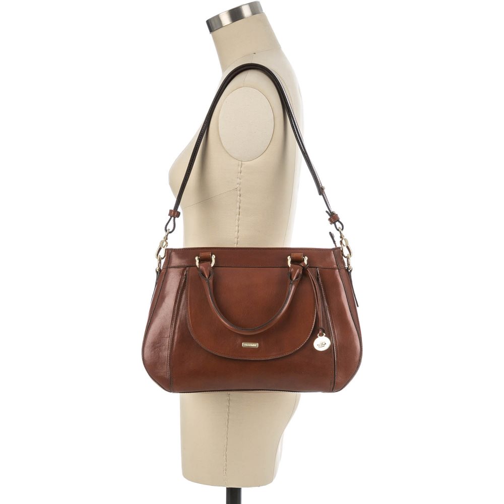 Brahmin Raelynn Cognac Topsail ID:Brahmin-202550