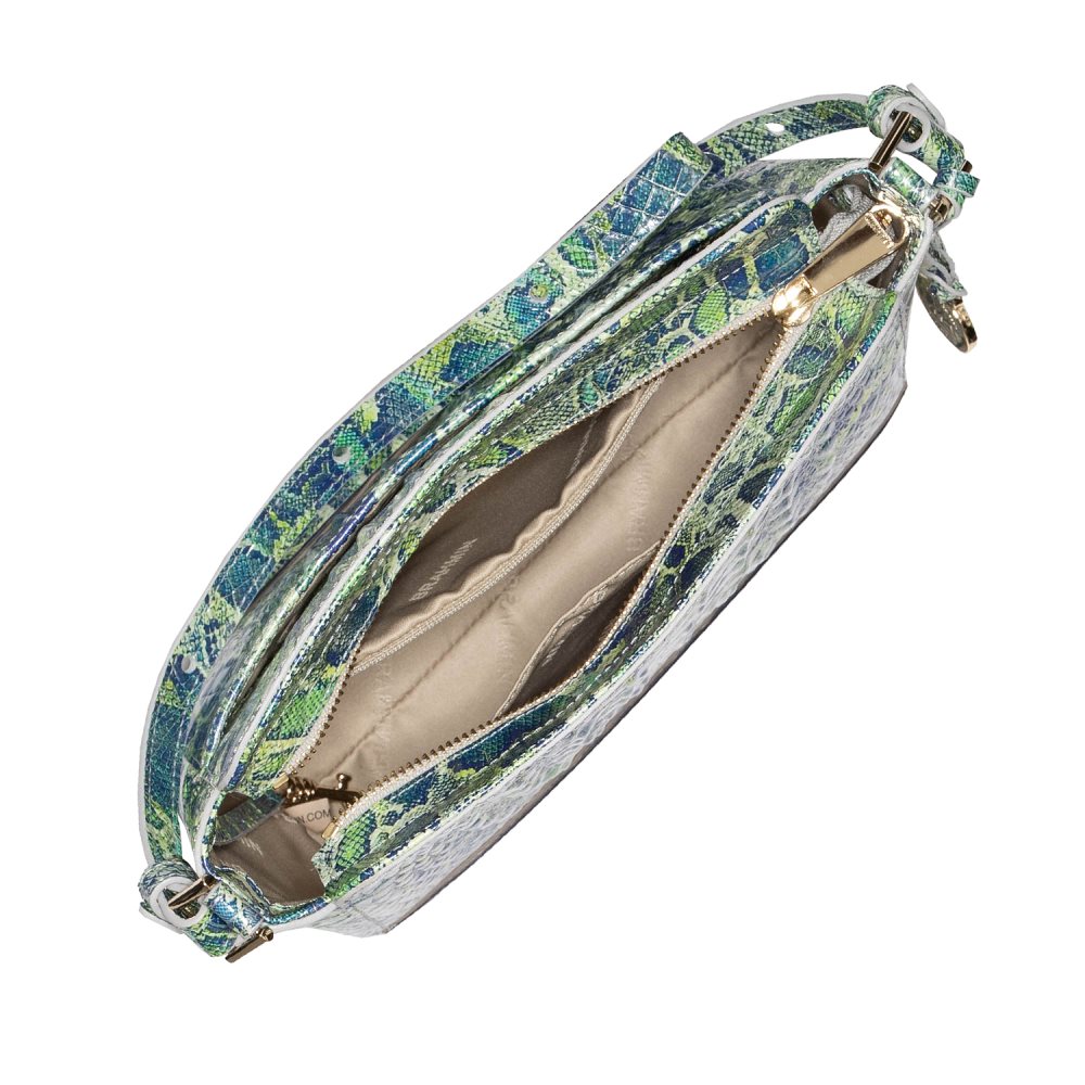 Brahmin Carrie Crossbody Green Viper Mackay ID:Brahmin-203324
