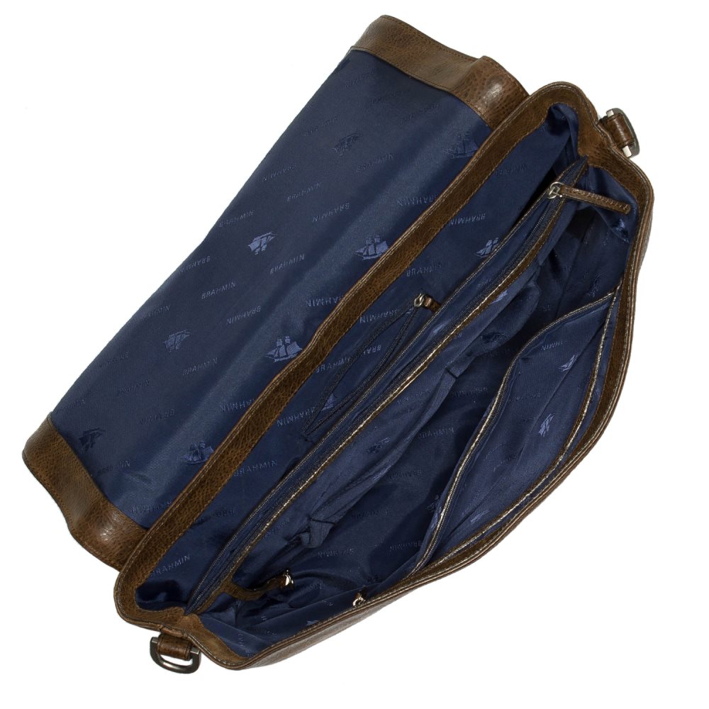 Brahmin Mason Messenger Cocoa Brown Manchester ID:Brahmin-202658