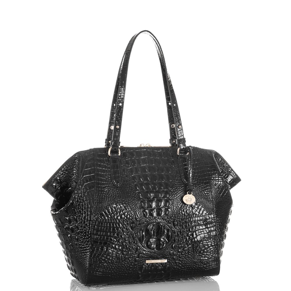 Brahmin Medium Camila Black Melbourne ID:Brahmin-202716