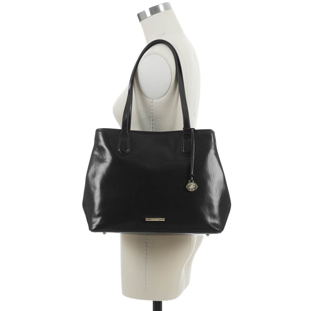 Brahmin Medium Julian Black Topsail ID:Brahmin-202504