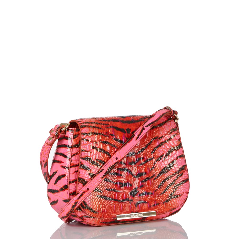 Brahmin Small Nadine Pink Feline Ombre Melbourne ID:Brahmin-203355