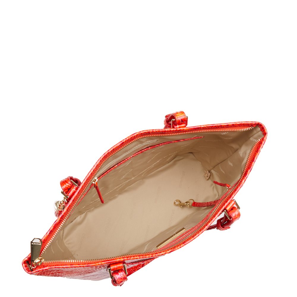 Brahmin Medium Asher Flame Melbourne ID:Brahmin-202740